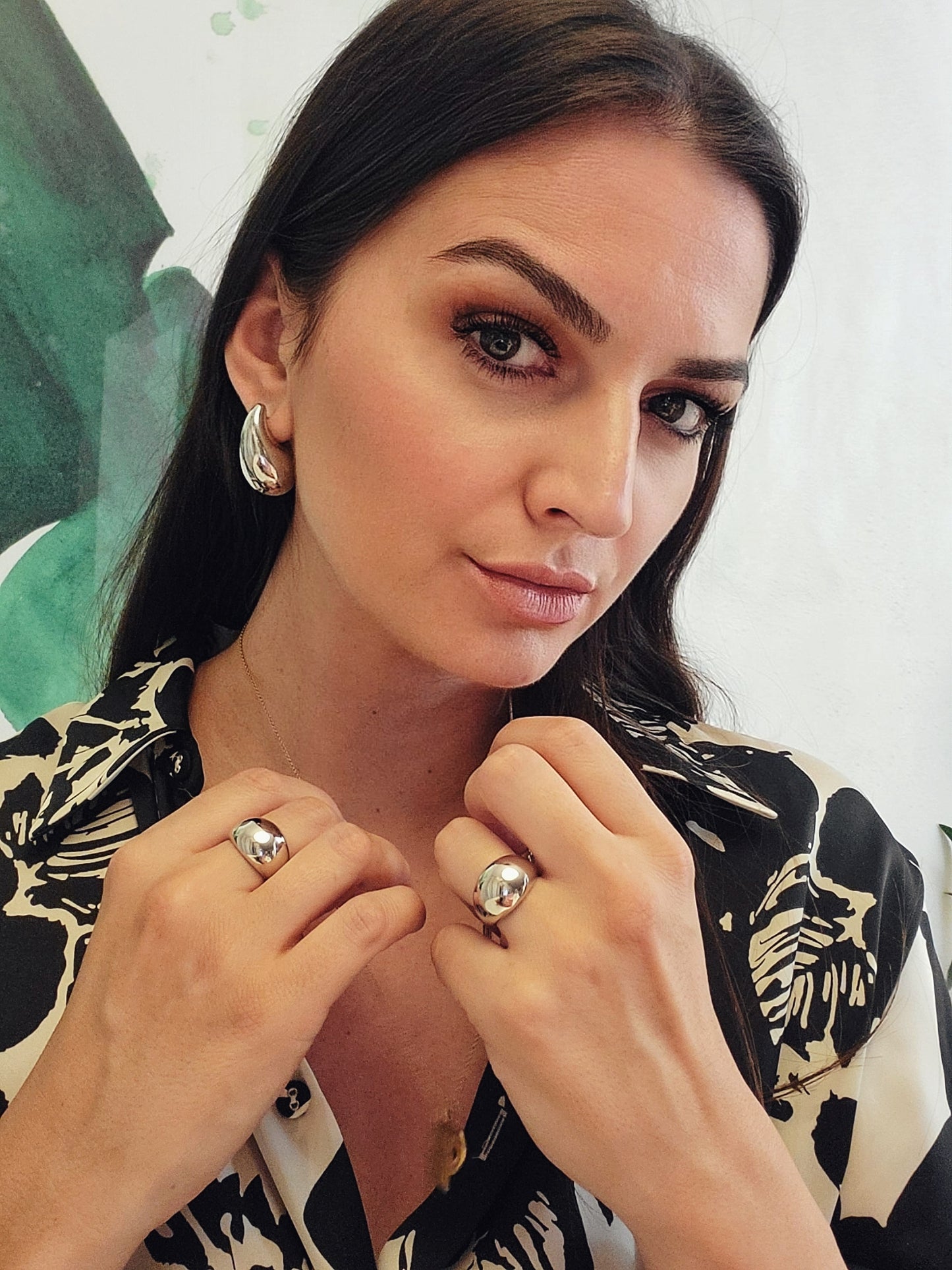 Suzanne drop earrings in silver