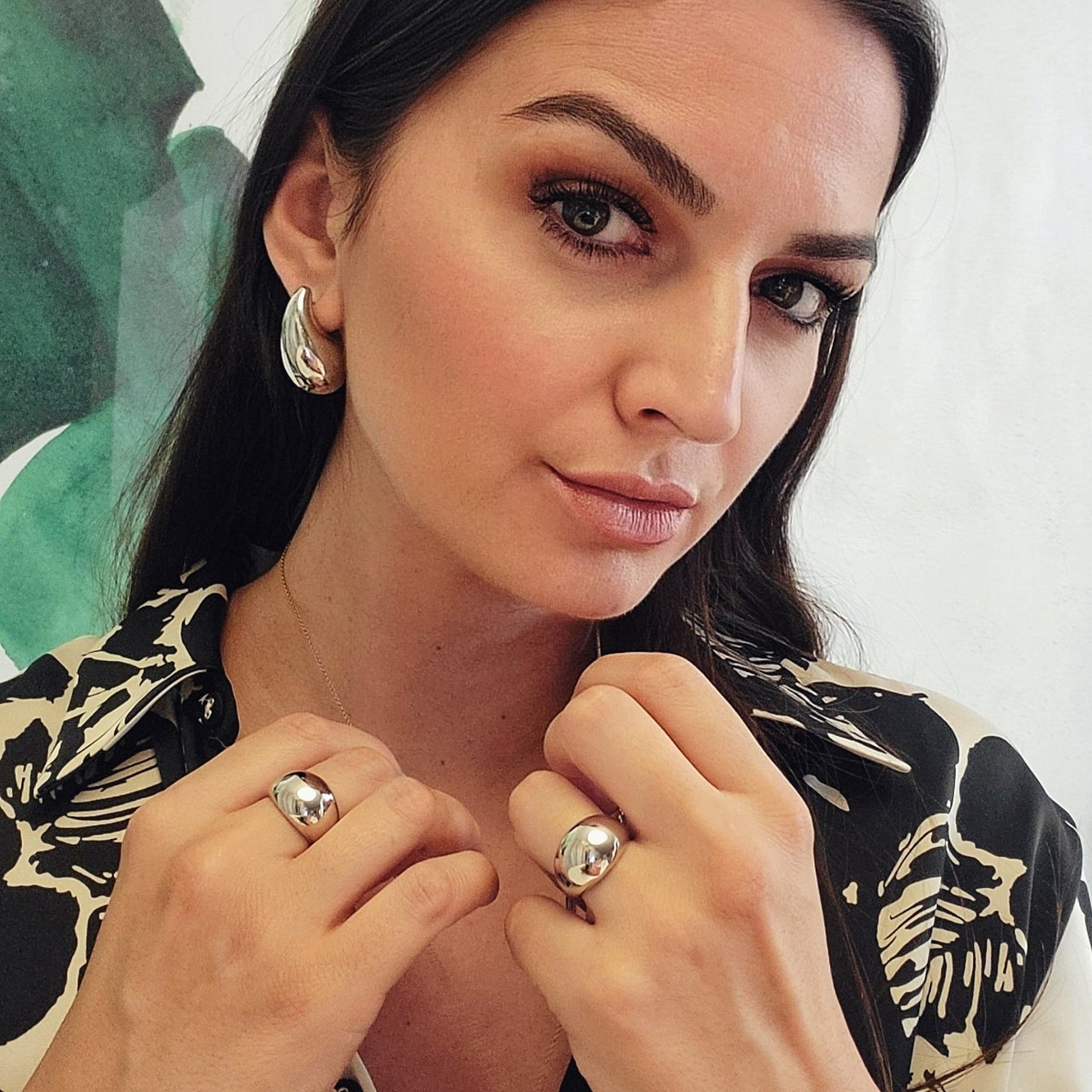 Babe circular ring in Silver