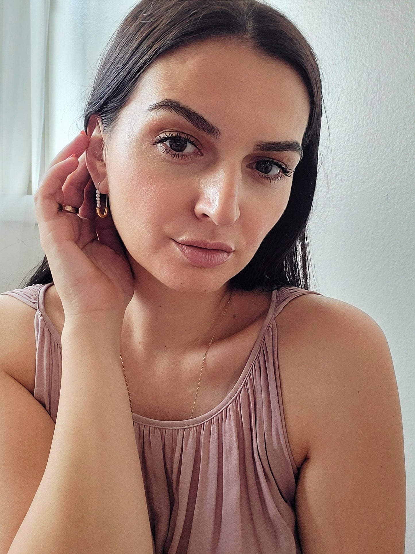 Pearl clip earrings