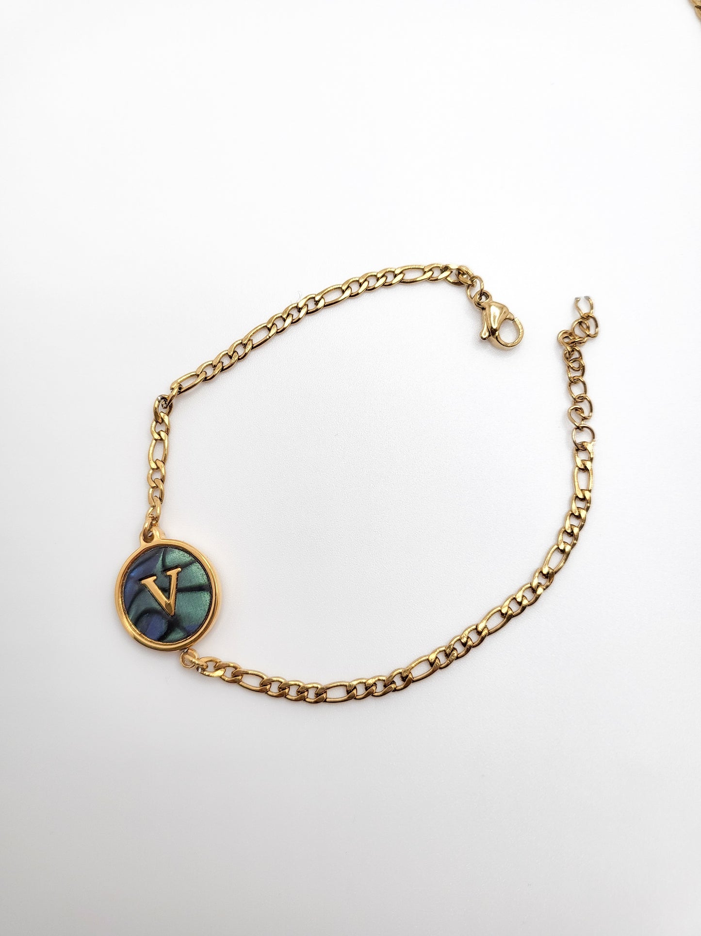 Ariel letter bracelet