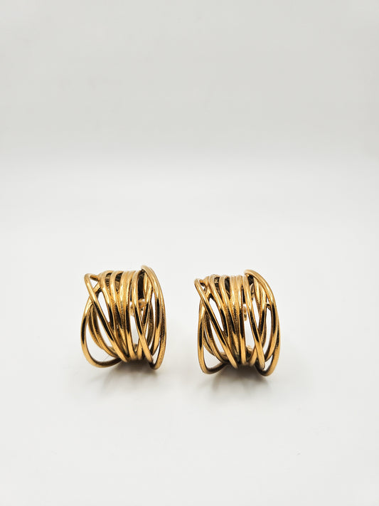 Agata wire hoops