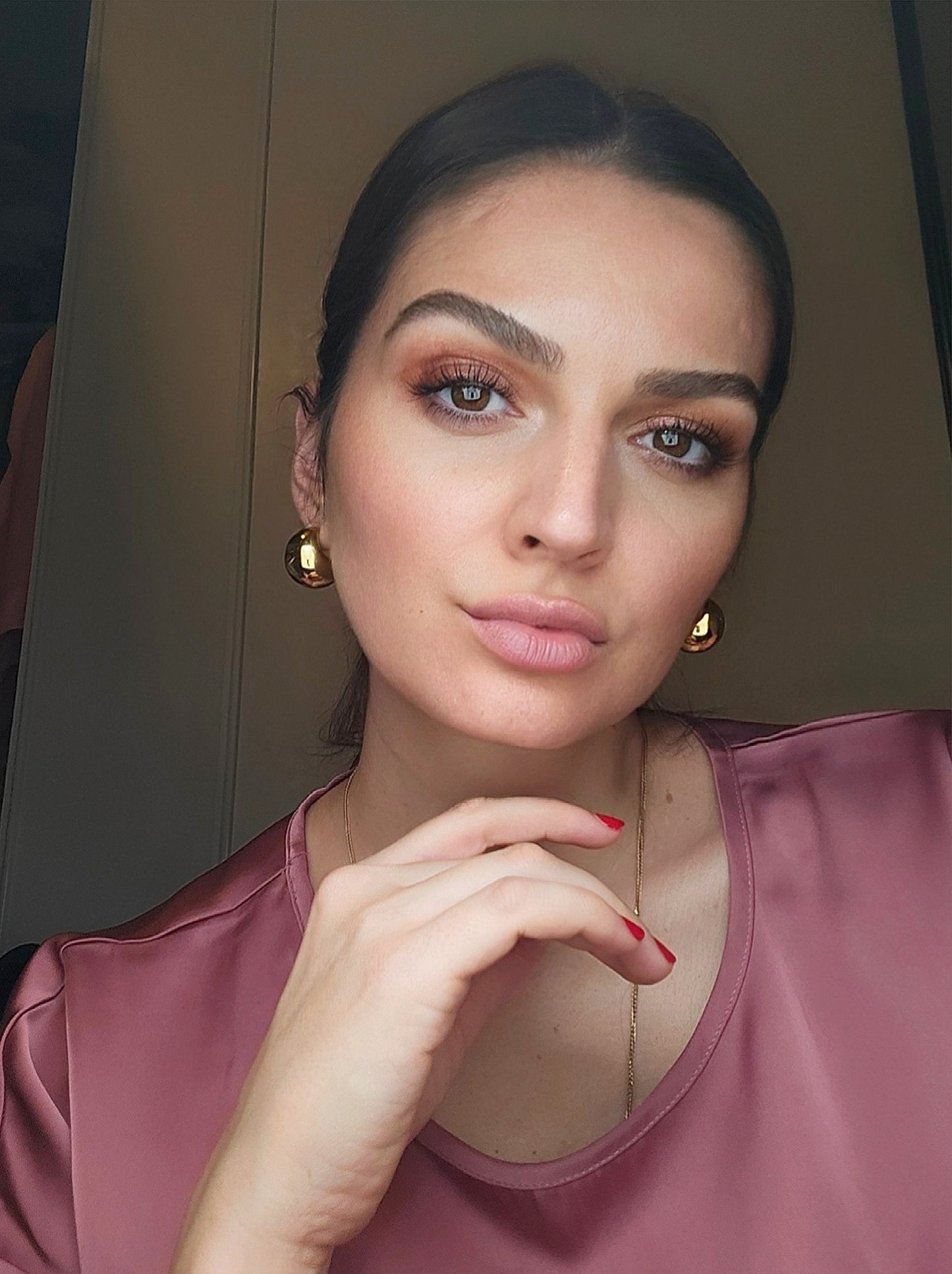 Luna earrings in gold