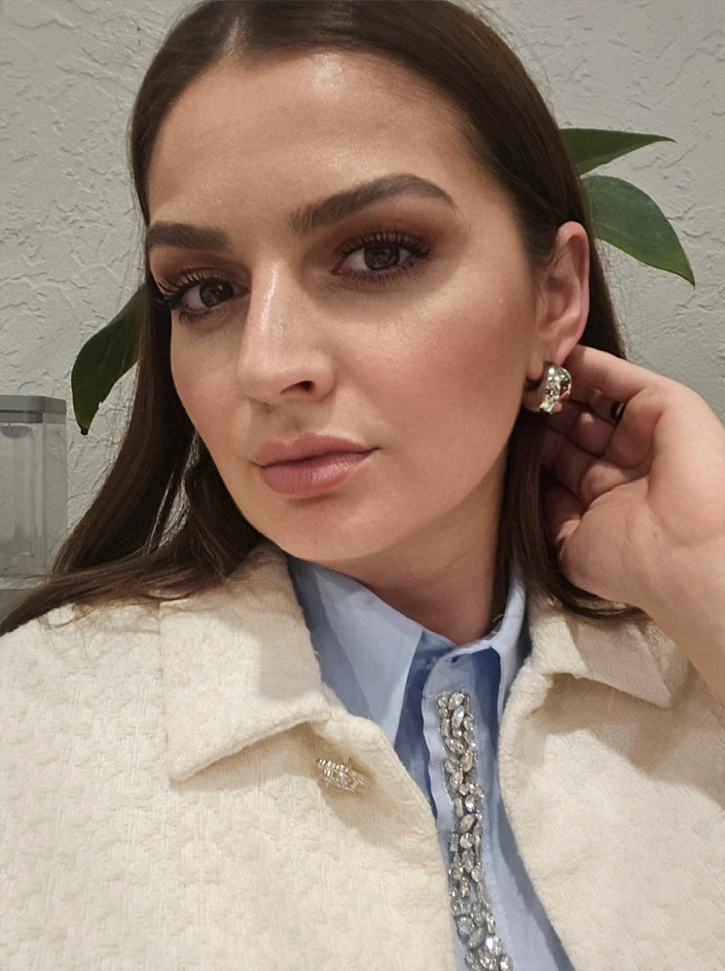 Luna earrings in silver