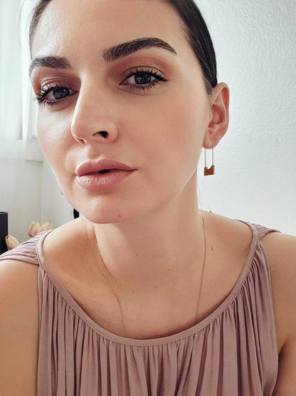 Safety pin earrings