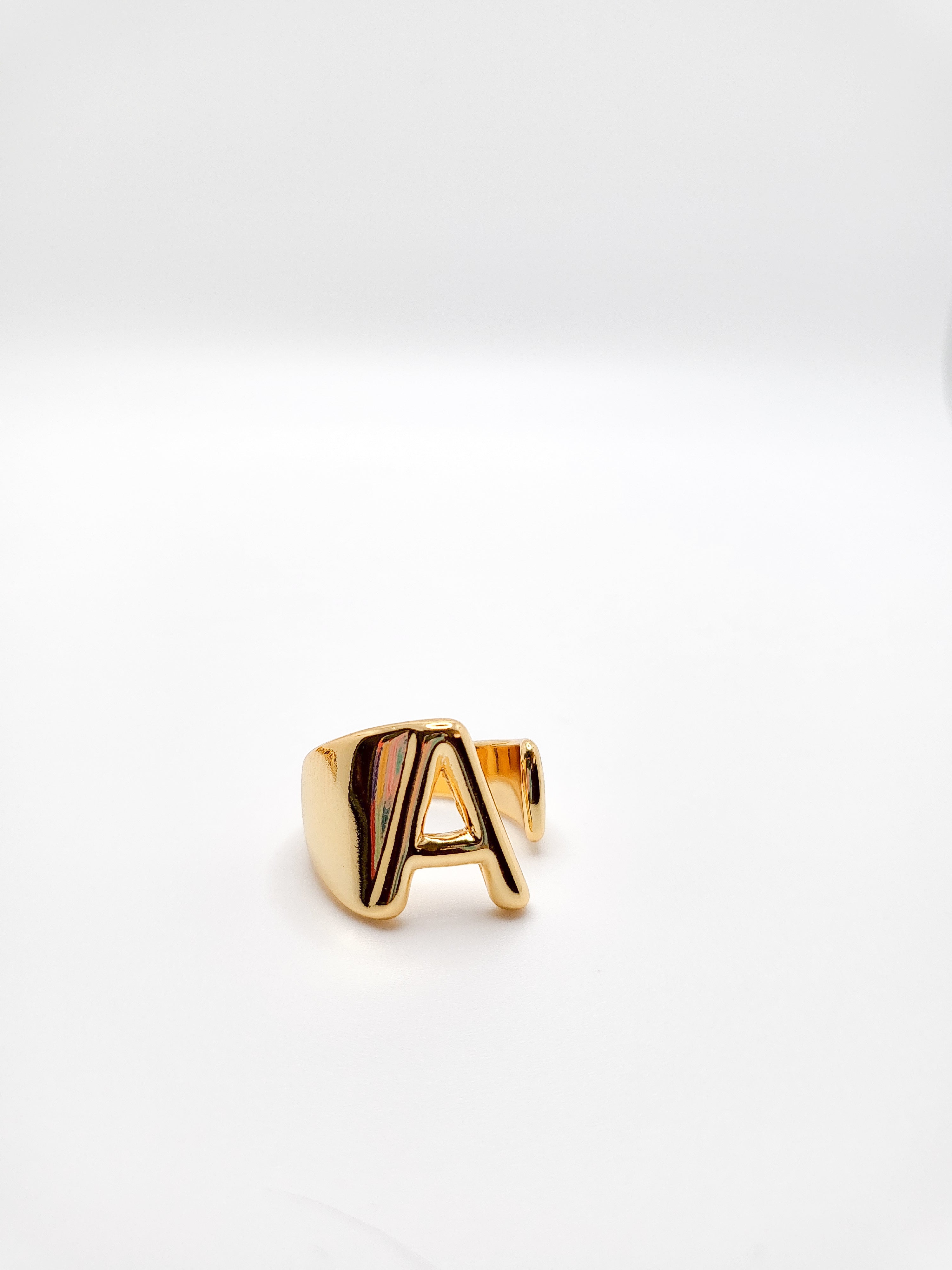 Custom Two Name Rings: Gold Plated 925 Sterling Silver With Raw Cz Diamond