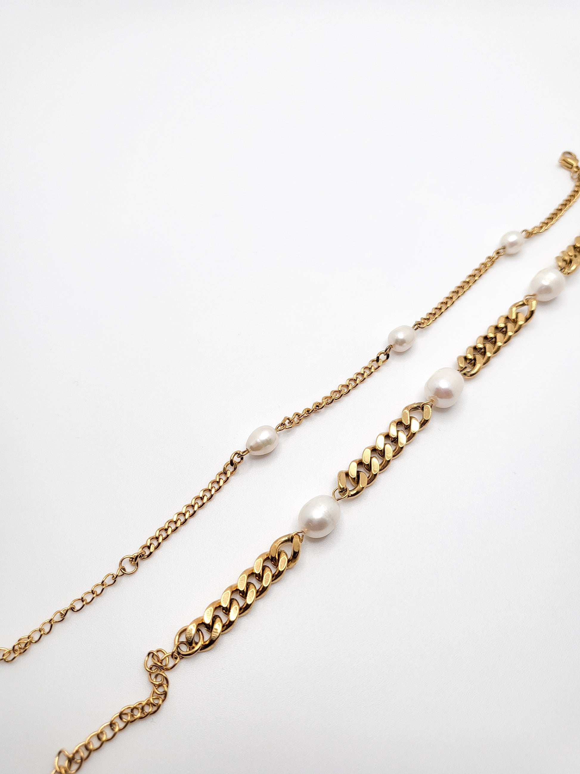 Chunky and small cuban bracelets