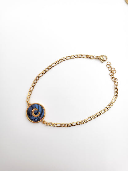 Ariel letter bracelet